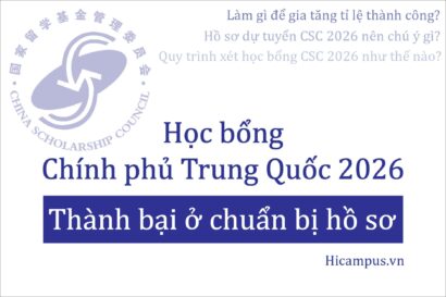 Học bổng Chính phủ Trung Quốc csc 2026 - Hicampus